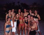 Group at night